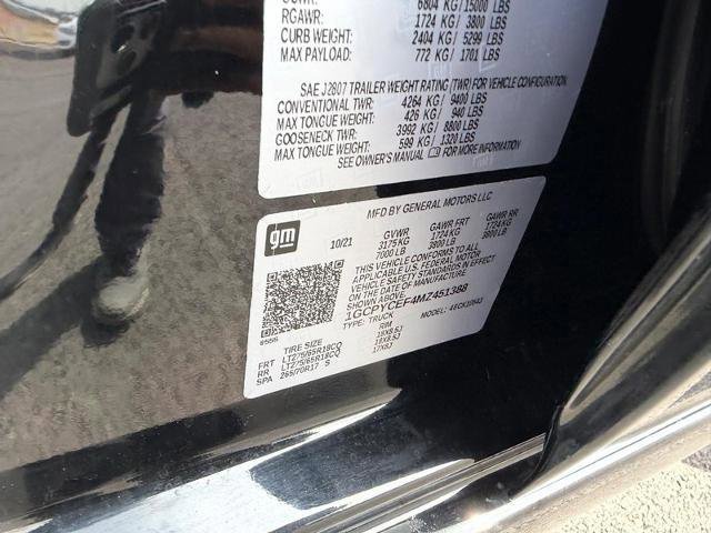 Used 2021 Chevrolet Silverado 1500 Custom Trail Boss w/ Midnight Edition image 20