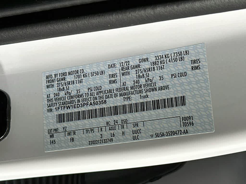 Certified 2023 Ford F150 XLT w/ Equipment Group 302A High AWD/4WD image 23