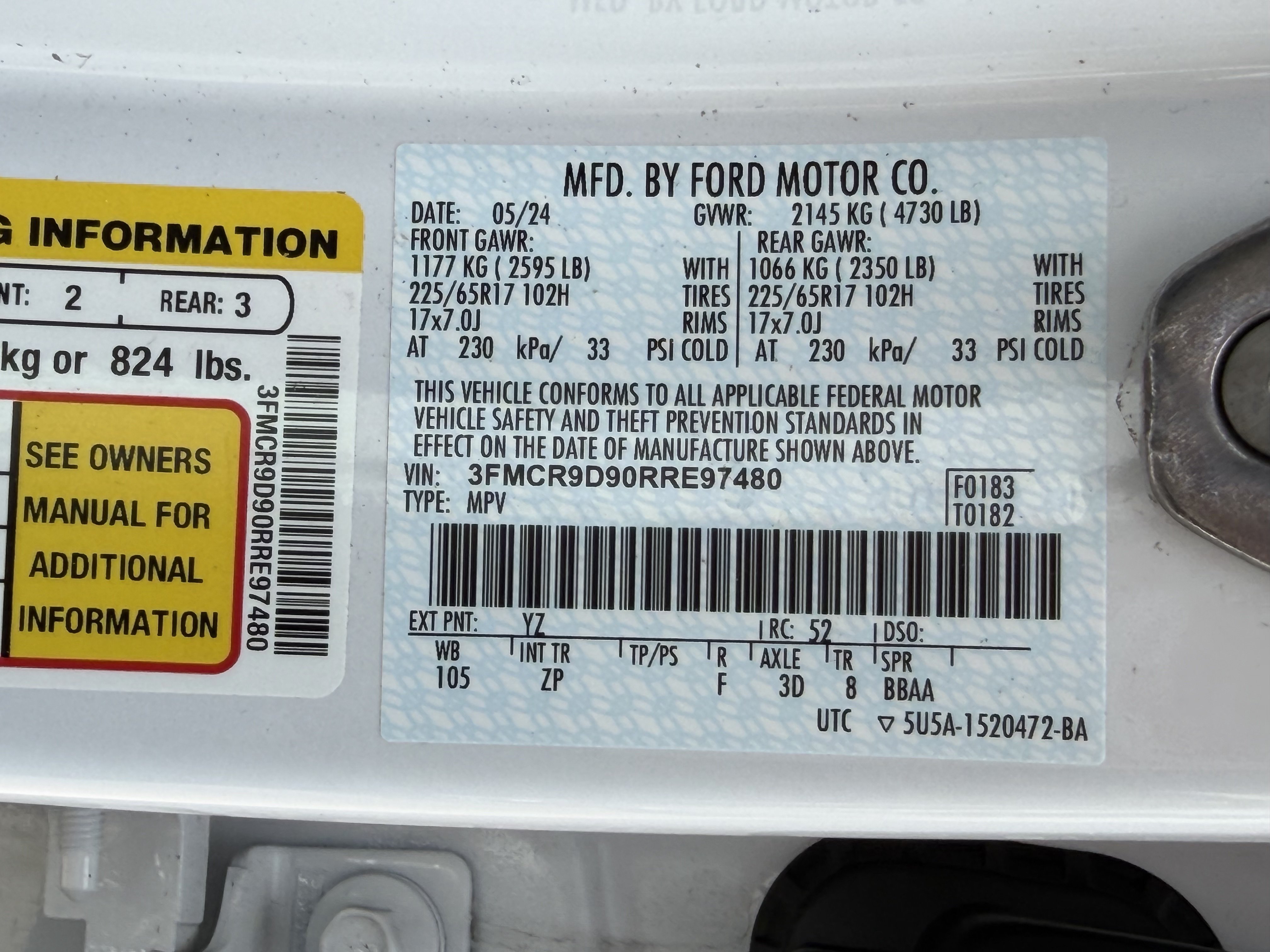 Certified 2024 Ford Bronco Sport Badlands w/ Premium Package AWD/4WD image 35