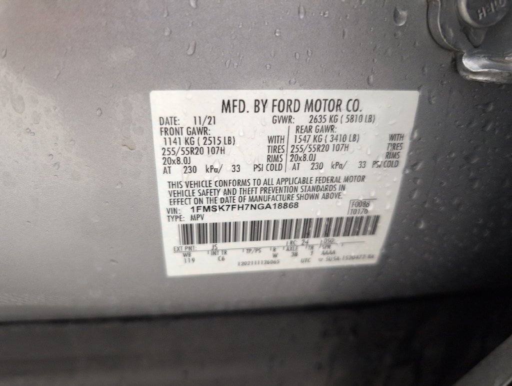 Certified 2022 Ford Explorer Limited w/ Equipment Group 301A RWD image 42
