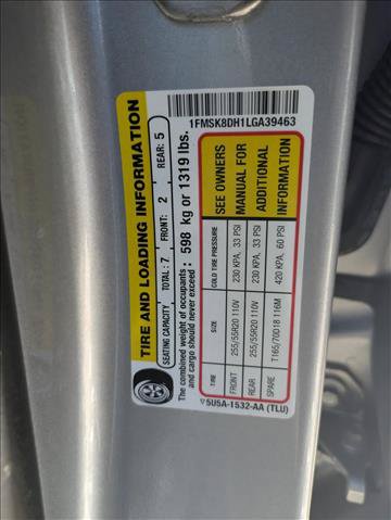 Certified 2020 Ford Explorer XLT w/ Equipment Group 202A AWD/4WD image 16