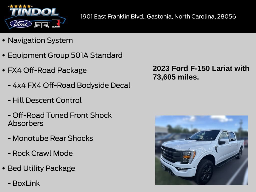 Certified 2023 Ford F150 Lariat AWD/4WD image 12