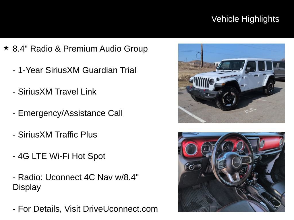 Used 2021 Jeep Wrangler Unlimited Rubicon w/ Uconnect 4C Nav & Sound Group image 16
