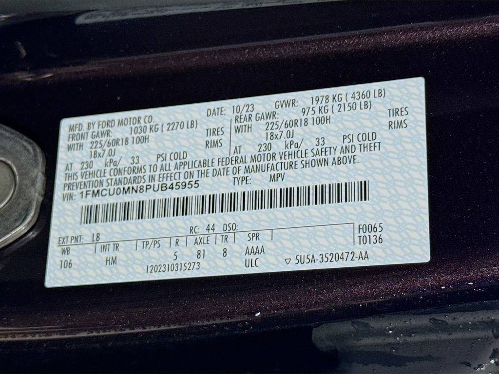 Certified 2023 Ford Escape ST-Line w/ Tech Pack #1 image 32