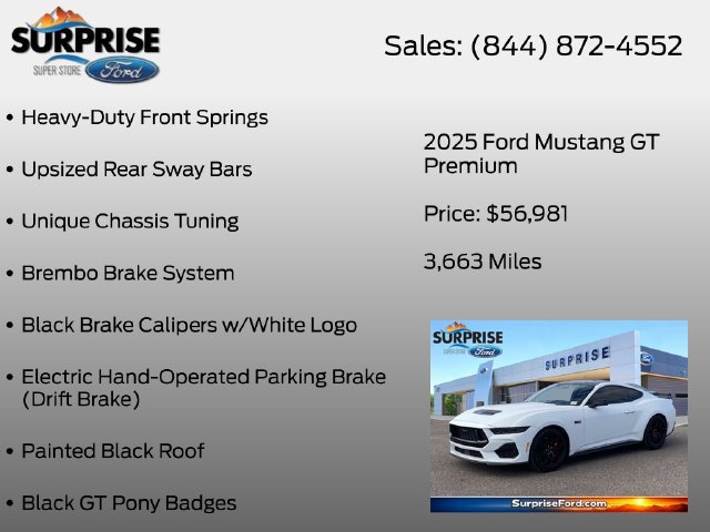 Certified 2025 Ford Mustang GT Premium w/ GT Performance Package RWD image 38