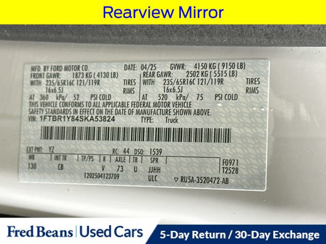 Certified 2025 Ford Transit 250 Low Roof w/ Exterior Upgrade Package RWD image 30