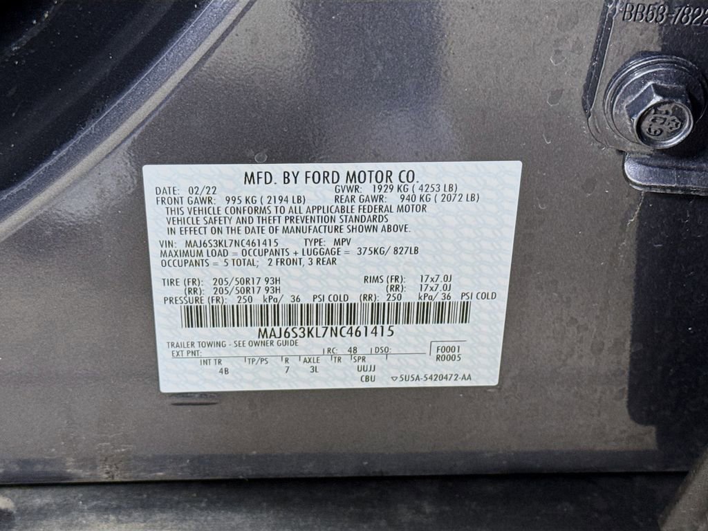 Certified 2022 Ford EcoSport Titanium w/ Interior Protection Package image 32