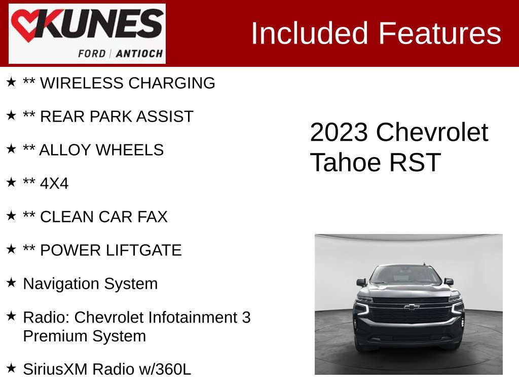 Used 2023 Chevrolet Tahoe RST w/ Luxury Package AWD/4WD image 4
