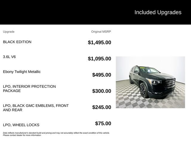 Used 2019 GMC Acadia SLT w/ Black Edition FWD image 6