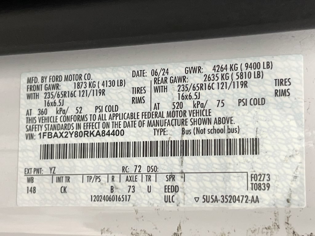 Certified 2024 Ford Transit 350 XLT RWD image 37