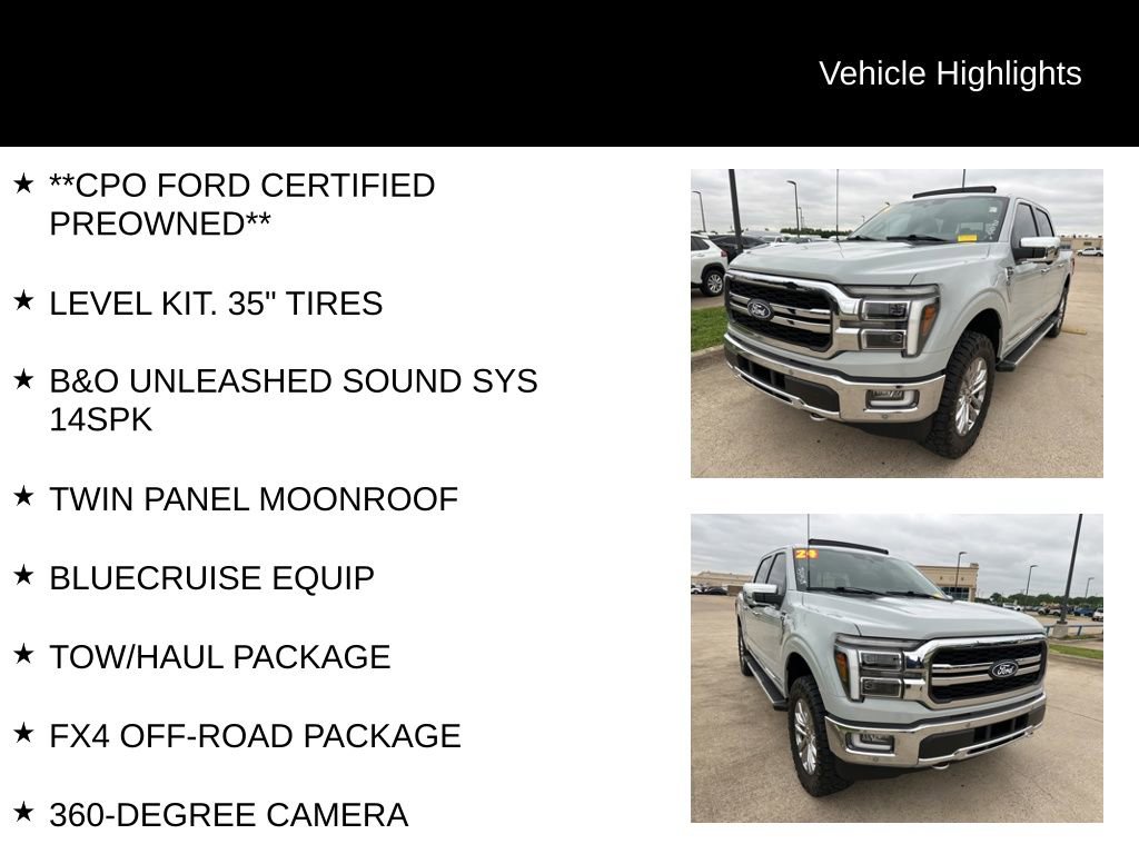 Certified 2024 Ford F150 Lariat w/ Equipment Group 502A High AWD/4WD image 5