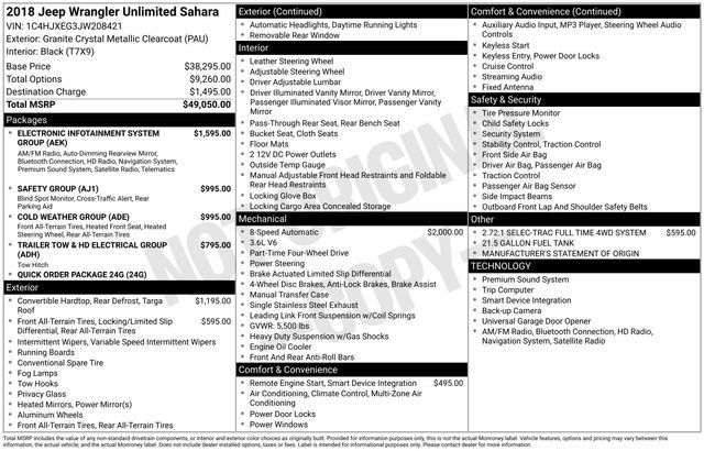 Used 2018 Jeep Wrangler Unlimited Sahara image 11