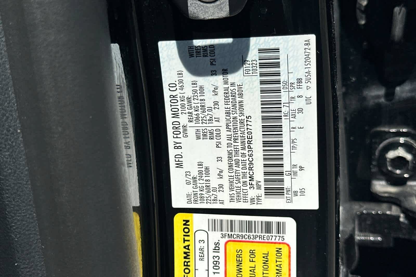 Certified 2023 Ford Bronco Sport Outer Banks AWD/4WD image 30