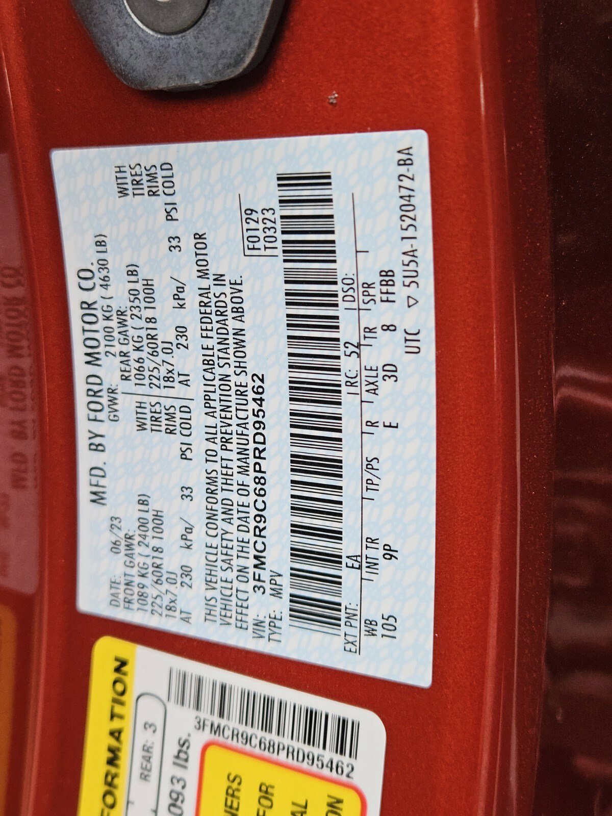 Certified 2023 Ford Bronco Sport Outer Banks image 34