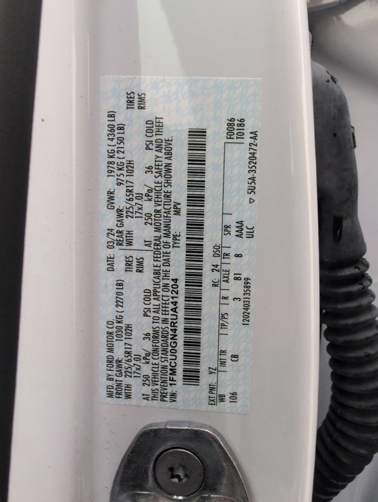 Certified 2024 Ford Escape Active FWD image 41