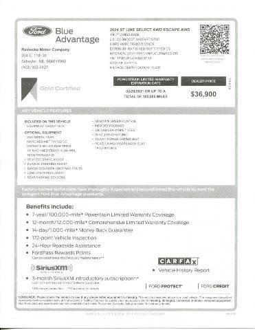 Certified 2024 Ford Escape ST-Line Select w/ Tech Pack #2 image 13