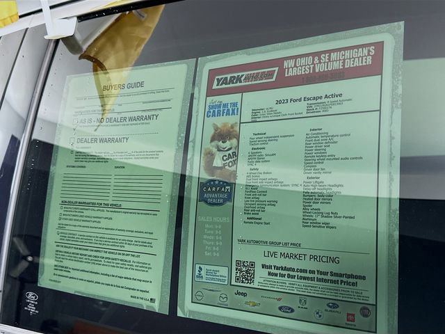 Certified 2023 Ford Escape Active image 14