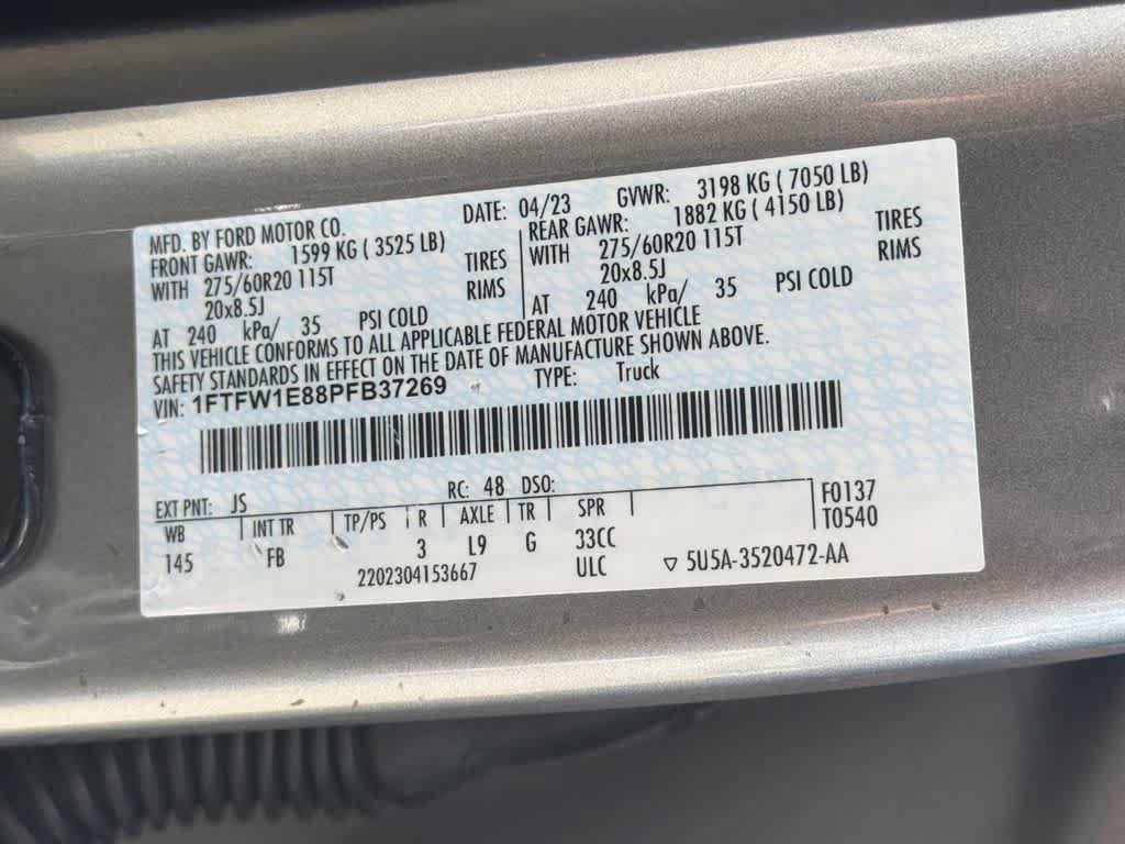 Certified 2023 Ford F150 XLT w/ Equipment Group 302A High AWD/4WD image 32