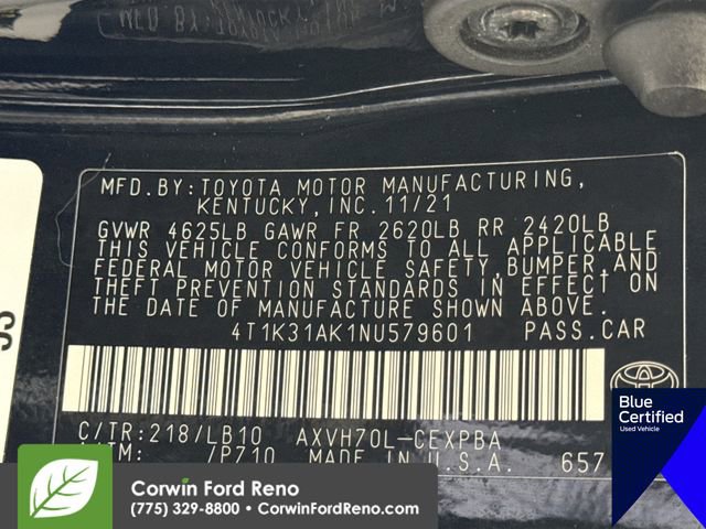 Used 2022 Toyota Camry XSE FWD image 36