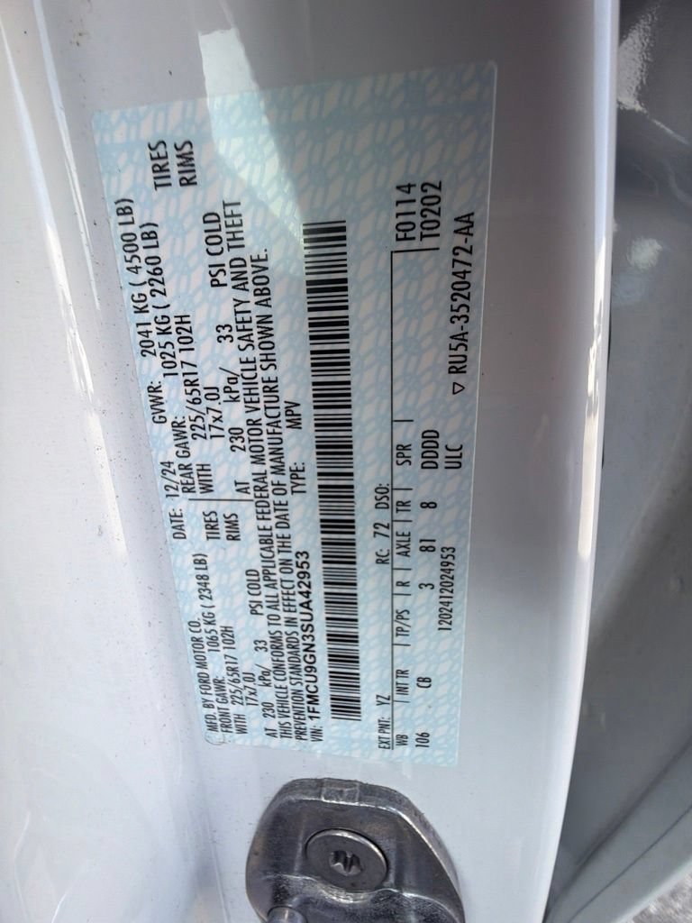 Certified 2025 Ford Escape Active AWD/4WD image 44