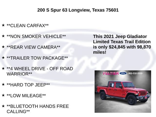 Used 2021 Jeep Gladiator Sport AWD/4WD image 5