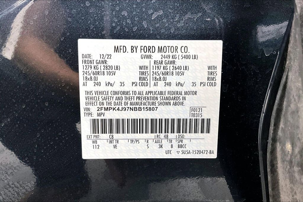 Certified 2022 Ford Edge SEL w/ Convenience Package AWD/4WD image 35