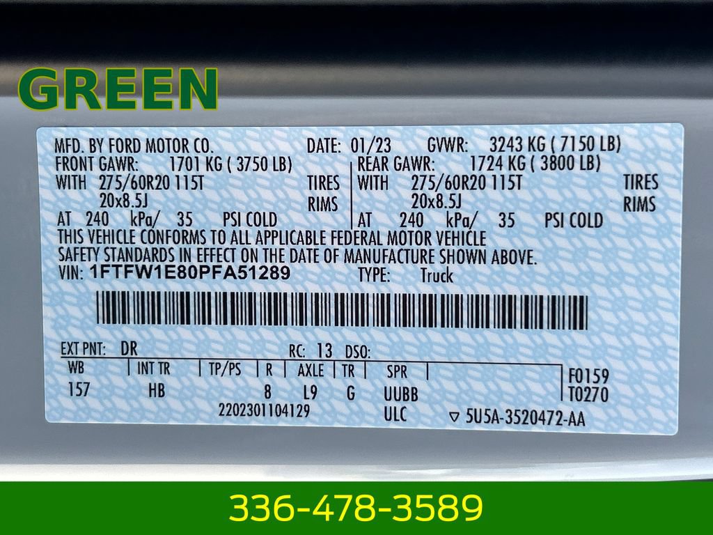 Certified 2023 Ford F150 Lariat w/ Equipment Group 502A High AWD/4WD image 15