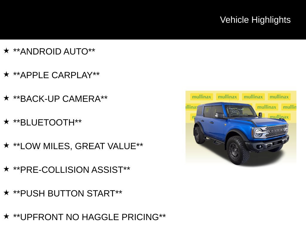Certified 2025 Ford Bronco Badlands AWD/4WD image 13