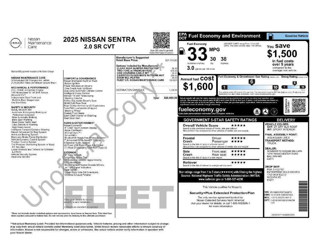 Used 2025 Nissan Sentra SR FWD image 41