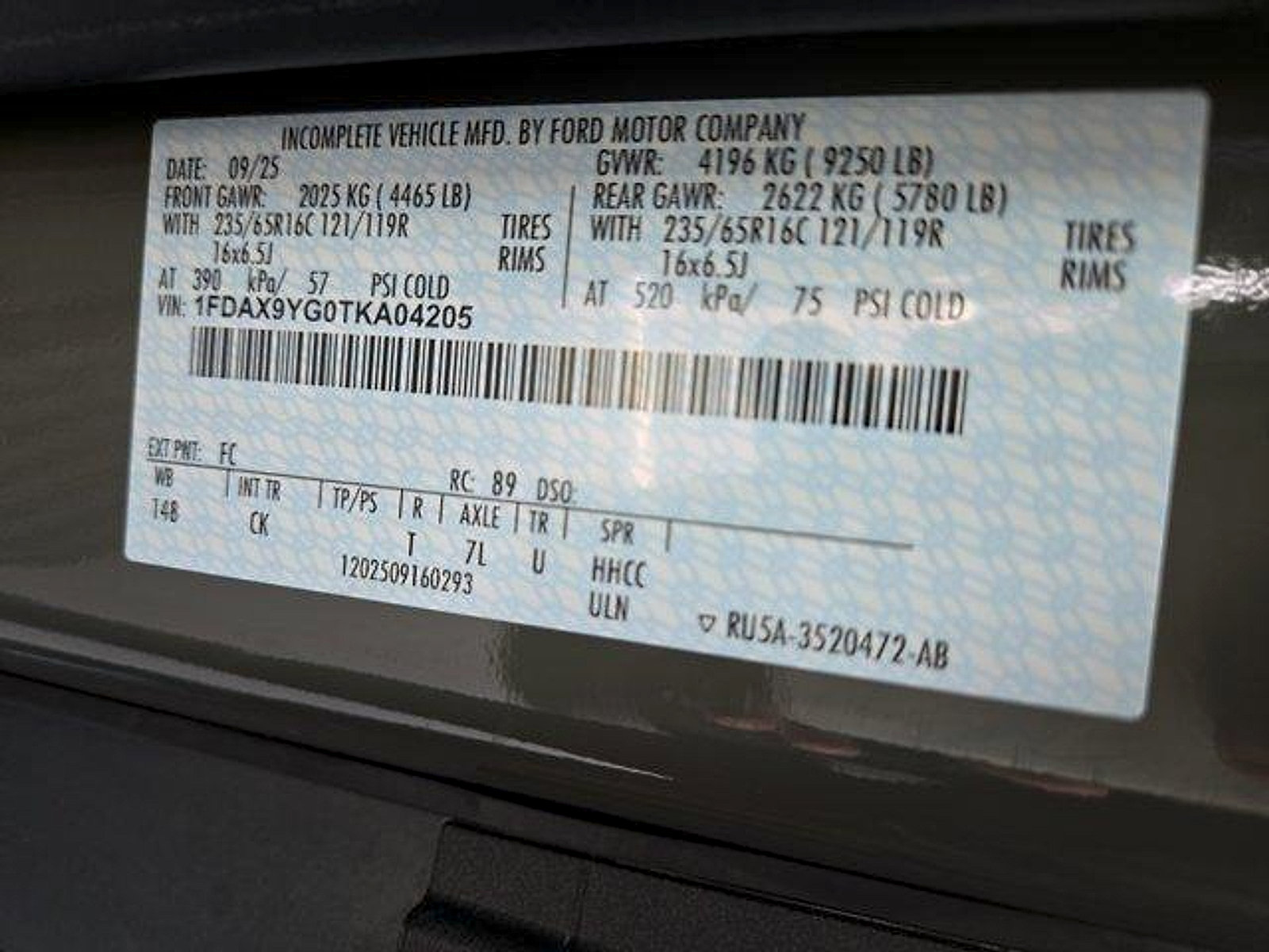 Certified 2026 Ford Transit 350 XL AWD/4WD image 25