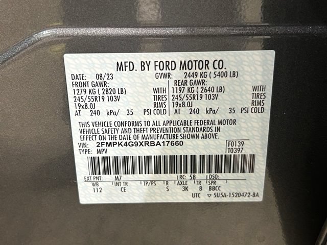 Certified 2024 Ford Edge SE w/ Black Appearance Package AWD/4WD image 41
