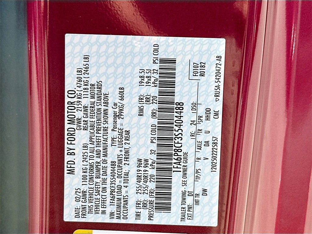 Certified 2025 Ford Mustang GT image 29