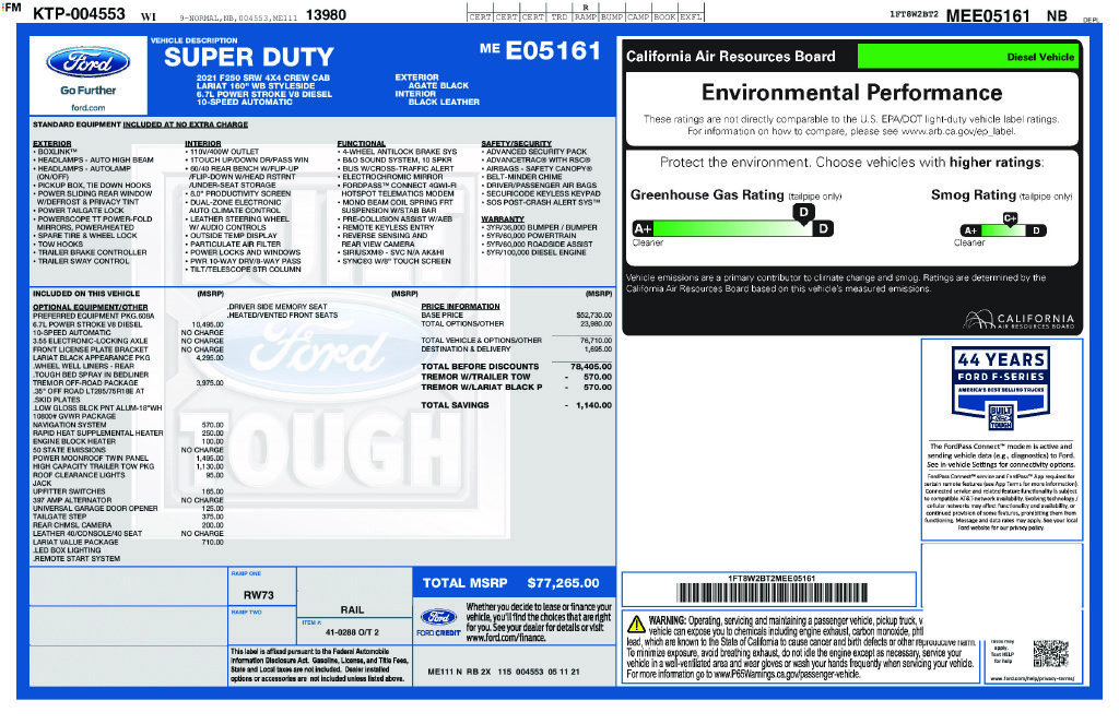 Certified 2021 Ford F250 Lariat AWD/4WD image 9
