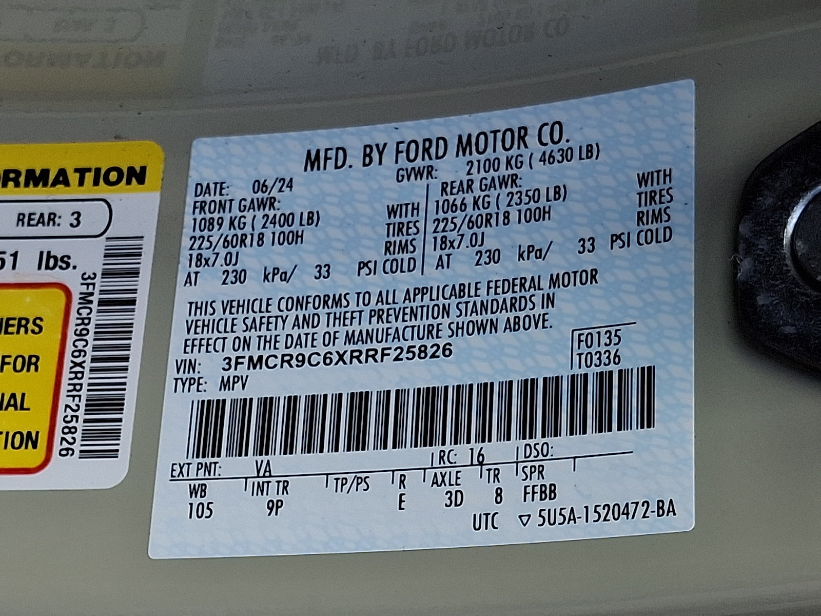 Certified 2024 Ford Bronco Sport Outer Banks AWD/4WD image 28