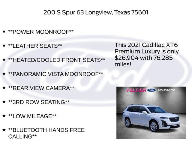 Used 2021 Cadillac XT6 Premium Luxury AWD/4WD image 27
