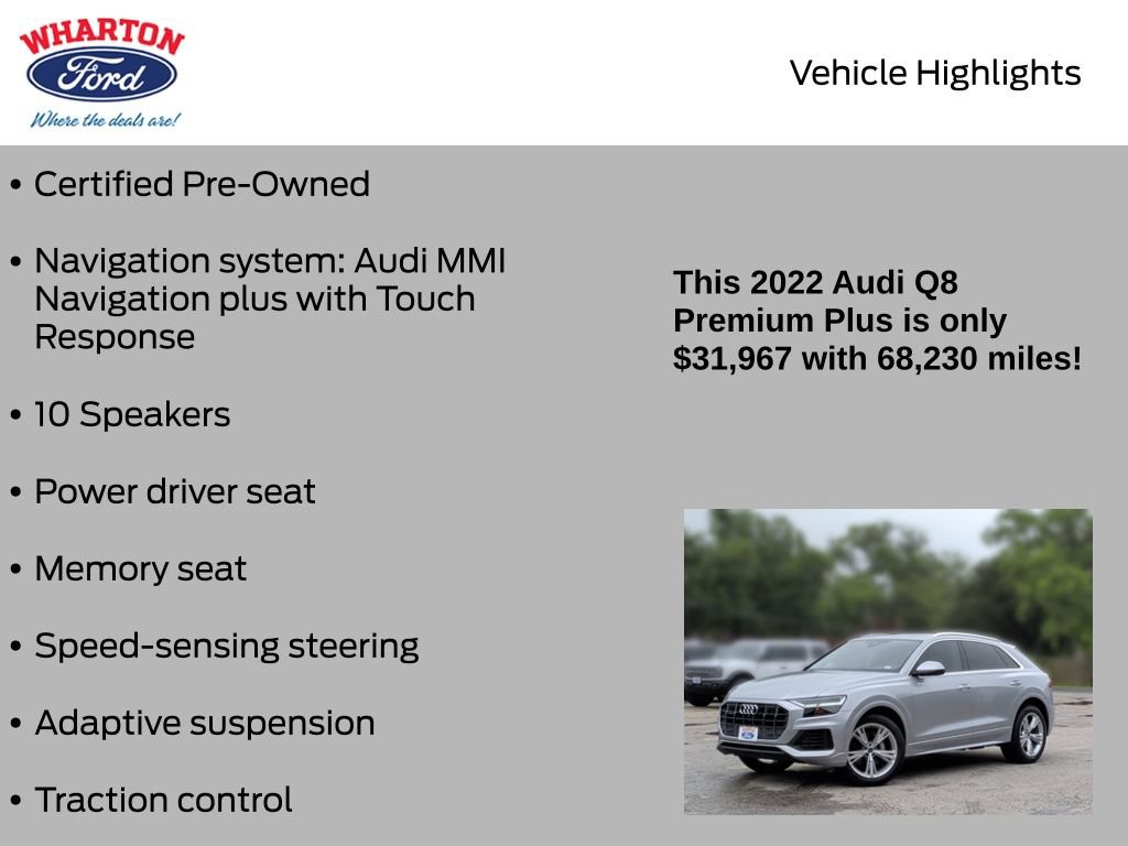 Used 2022 Audi Q8 Premium Plus AWD/4WD image 5