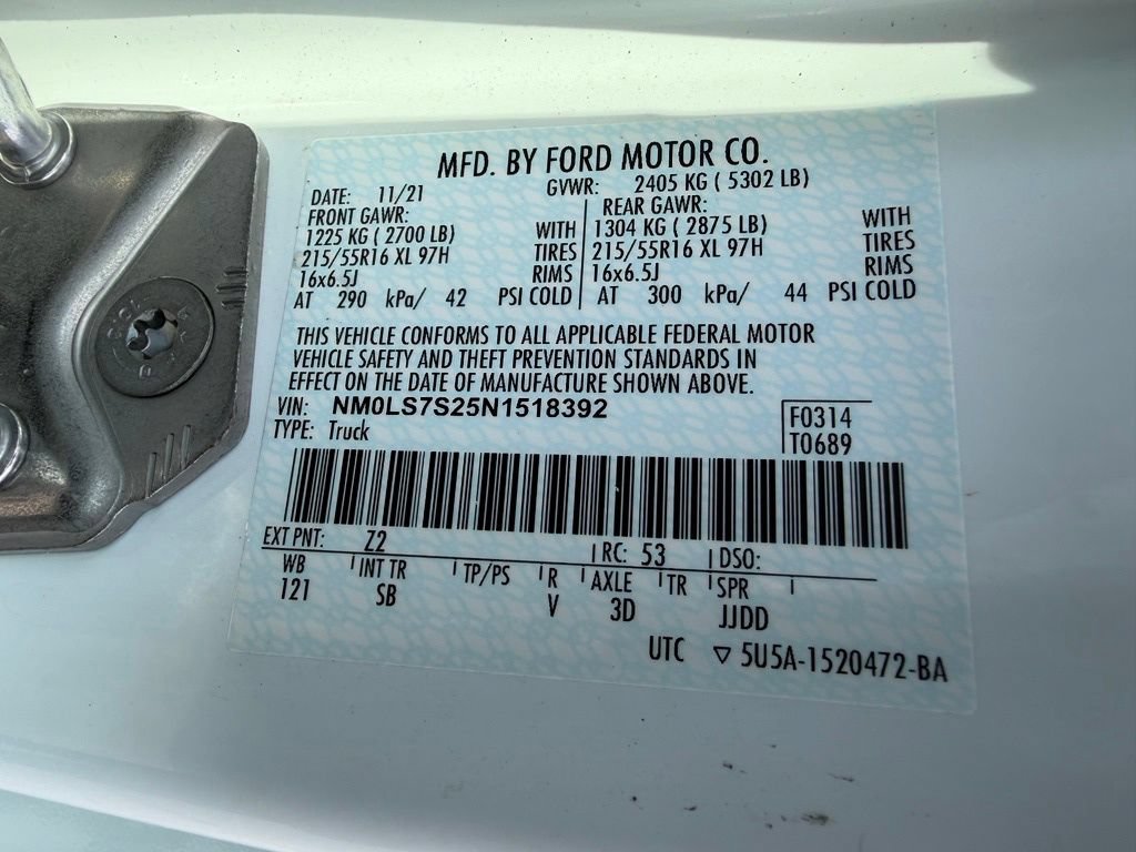 Certified 2022 Ford Transit Connect XL FWD image 33