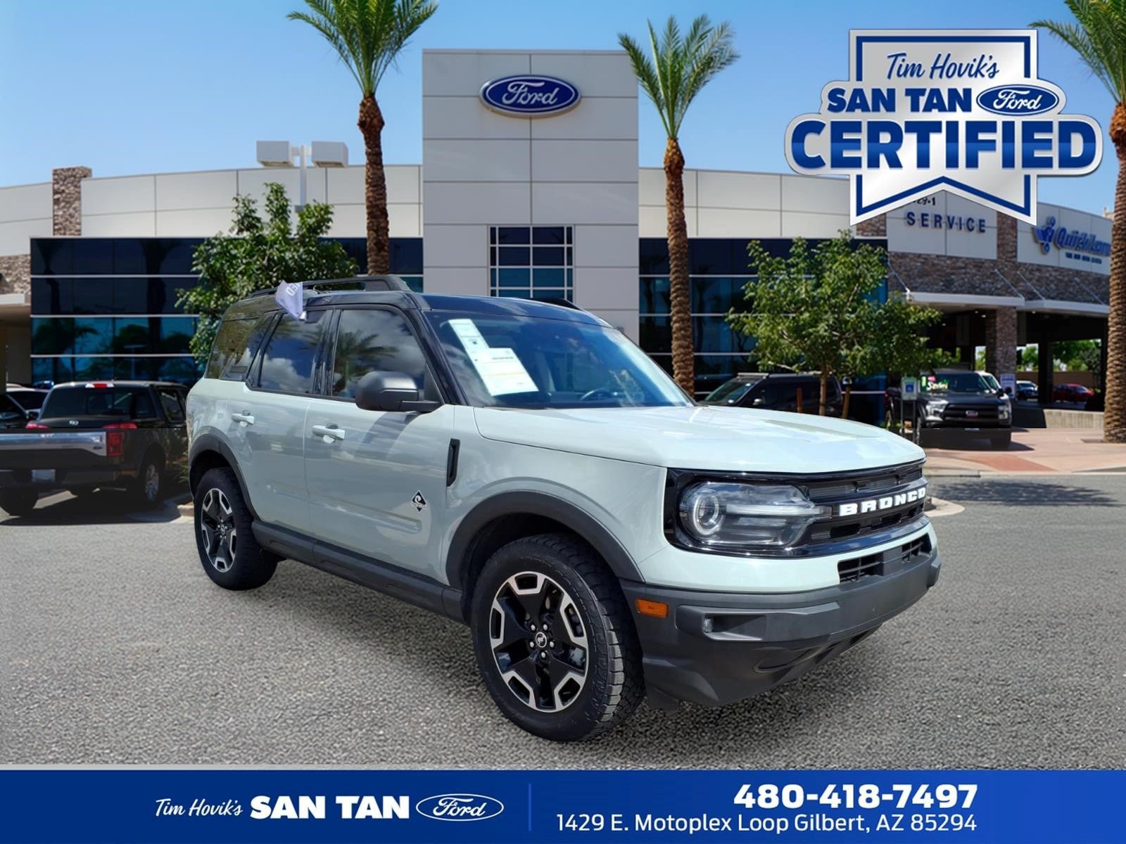 Certified 2021 Ford Bronco Sport Outer Banks w/ Outer Banks Package (96D) AWD/4WD image 1