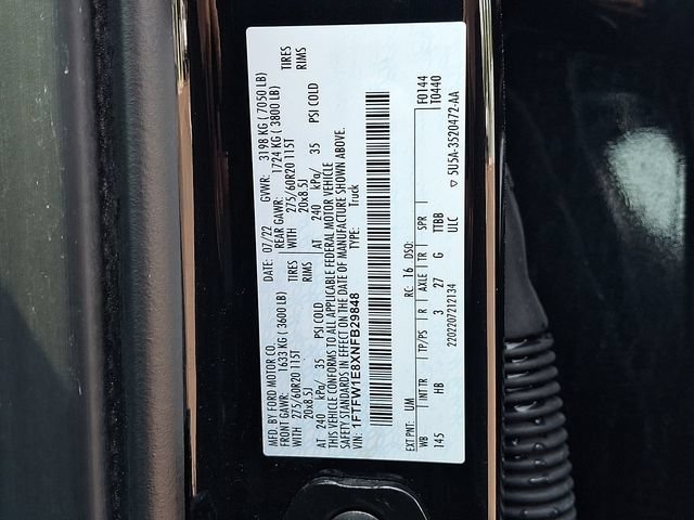 Certified 2022 Ford F150 Lariat w/ Equipment Group 502A High AWD/4WD image 26
