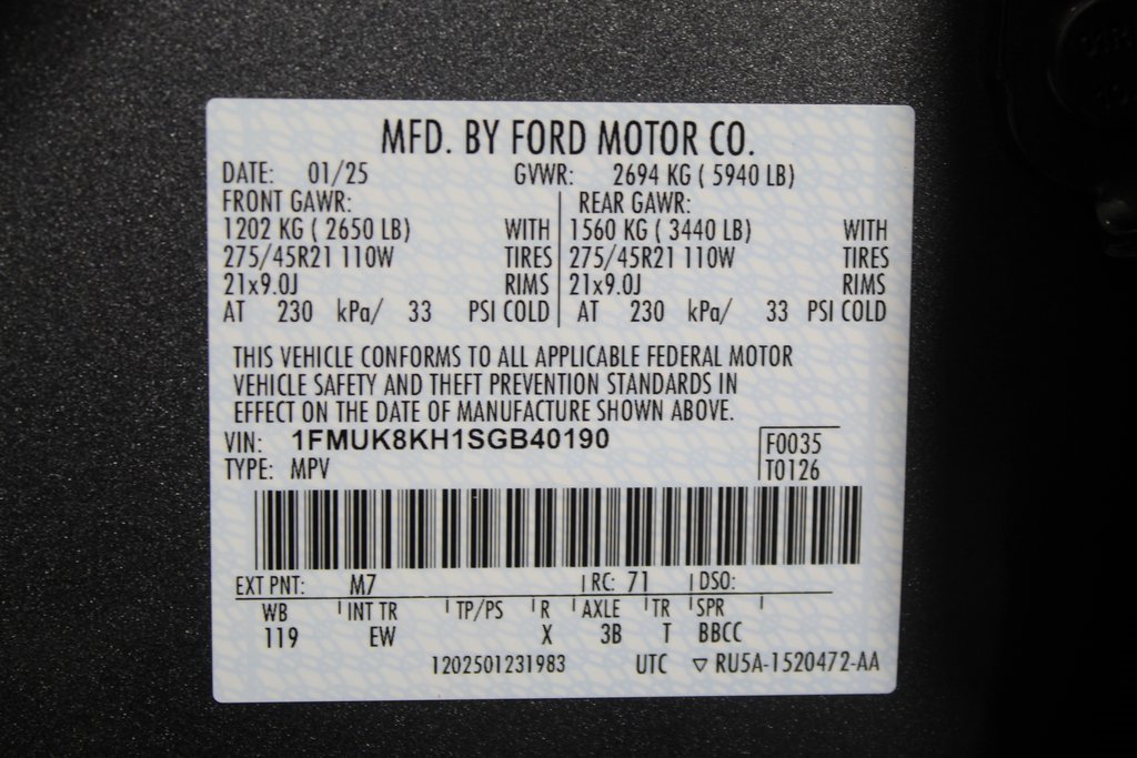 Certified 2025 Ford Explorer ST-Line w/ ST-Line Street Pack image 25