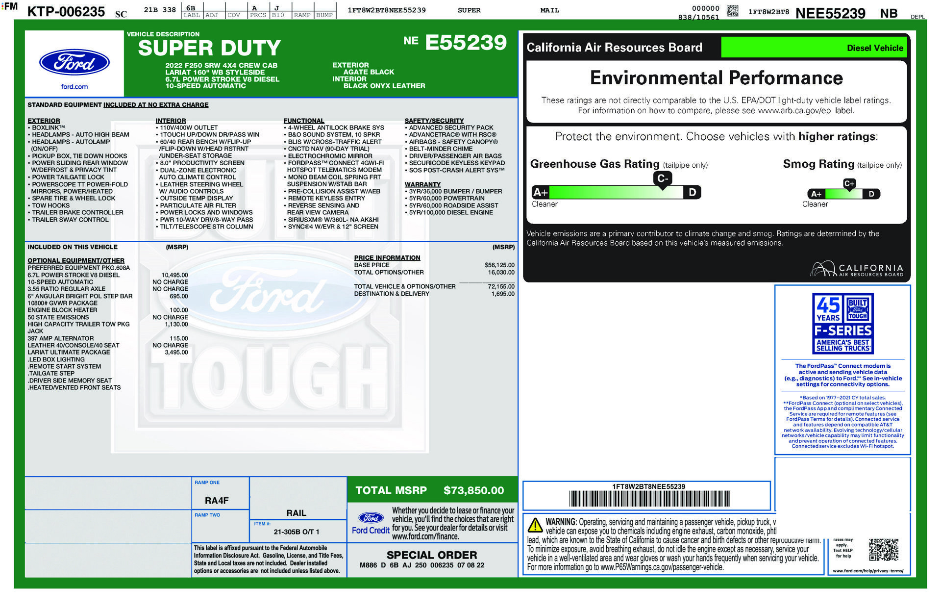 Certified 2022 Ford F250 Lariat w/ Lariat Ultimate Package AWD/4WD image 19