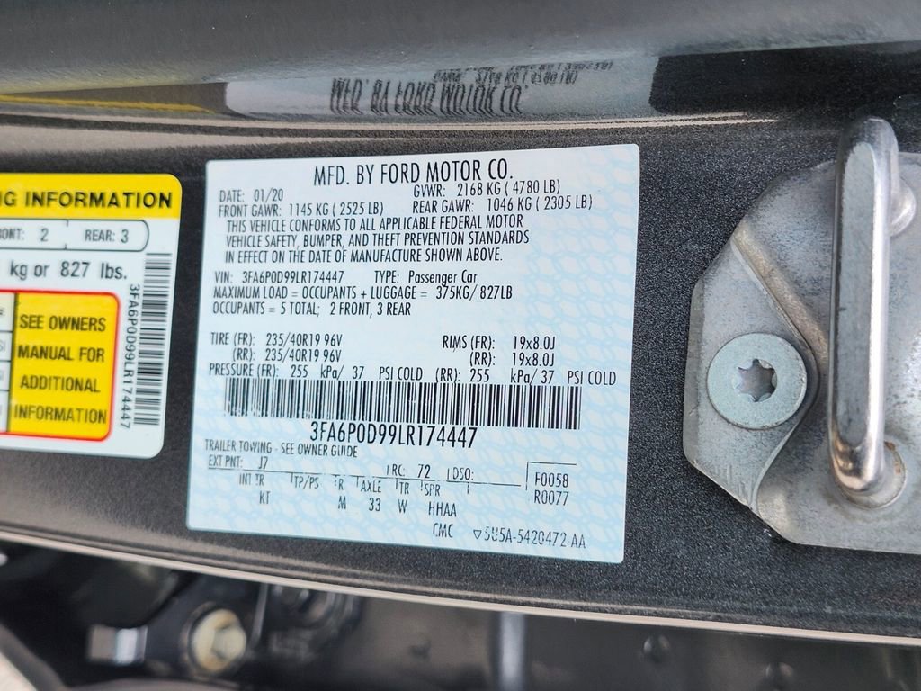 Certified 2020 Ford Fusion Titanium AWD/4WD image 33
