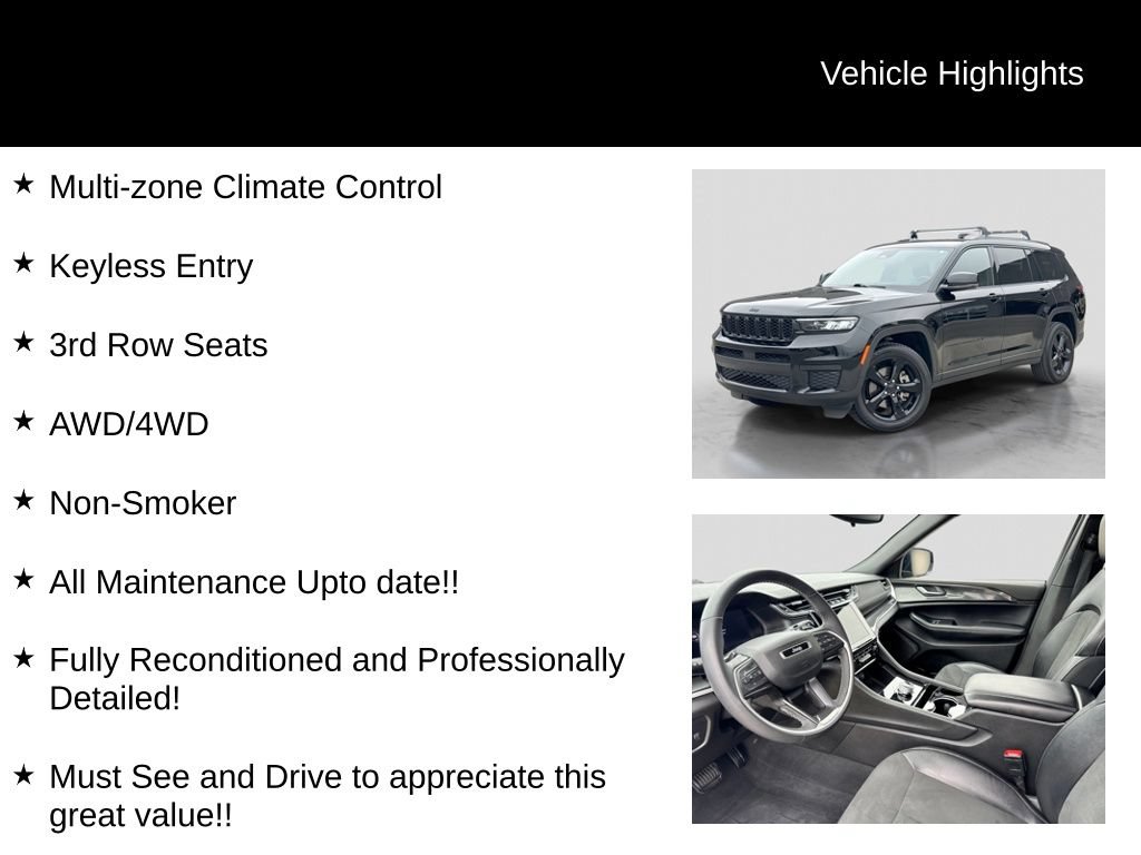 Used 2023 Jeep Grand Cherokee L Laredo AWD/4WD image 22