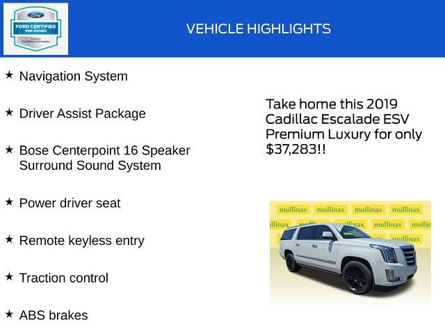 Used 2019 Cadillac Escalade ESV Premium Luxury AWD/4WD image 18