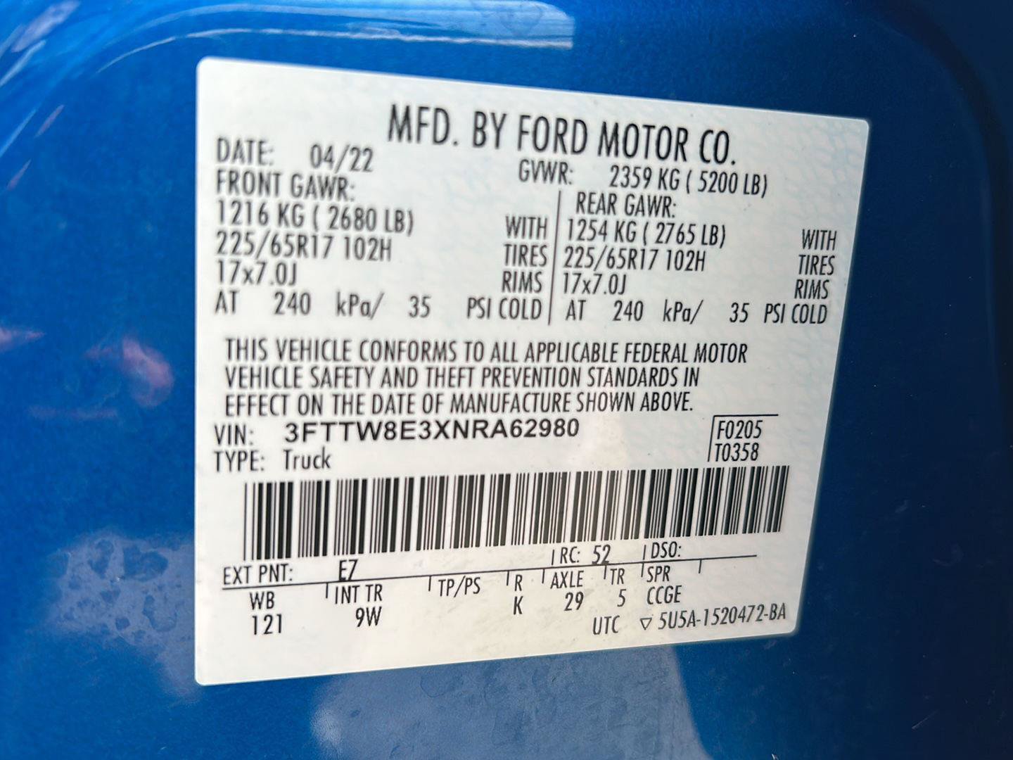 Certified 2022 Ford Maverick XL FWD image 33