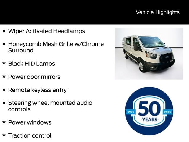 Certified 2025 Ford Transit 250 Low Roof w/ Exterior Upgrade Package RWD image 16