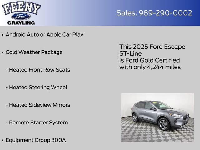 Certified 2025 Ford Escape ST-Line w/ Tech Pack #1 AWD/4WD image 8
