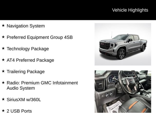 Used 2023 GMC Sierra 1500 AT4 w/ Technology Package AWD/4WD image 7