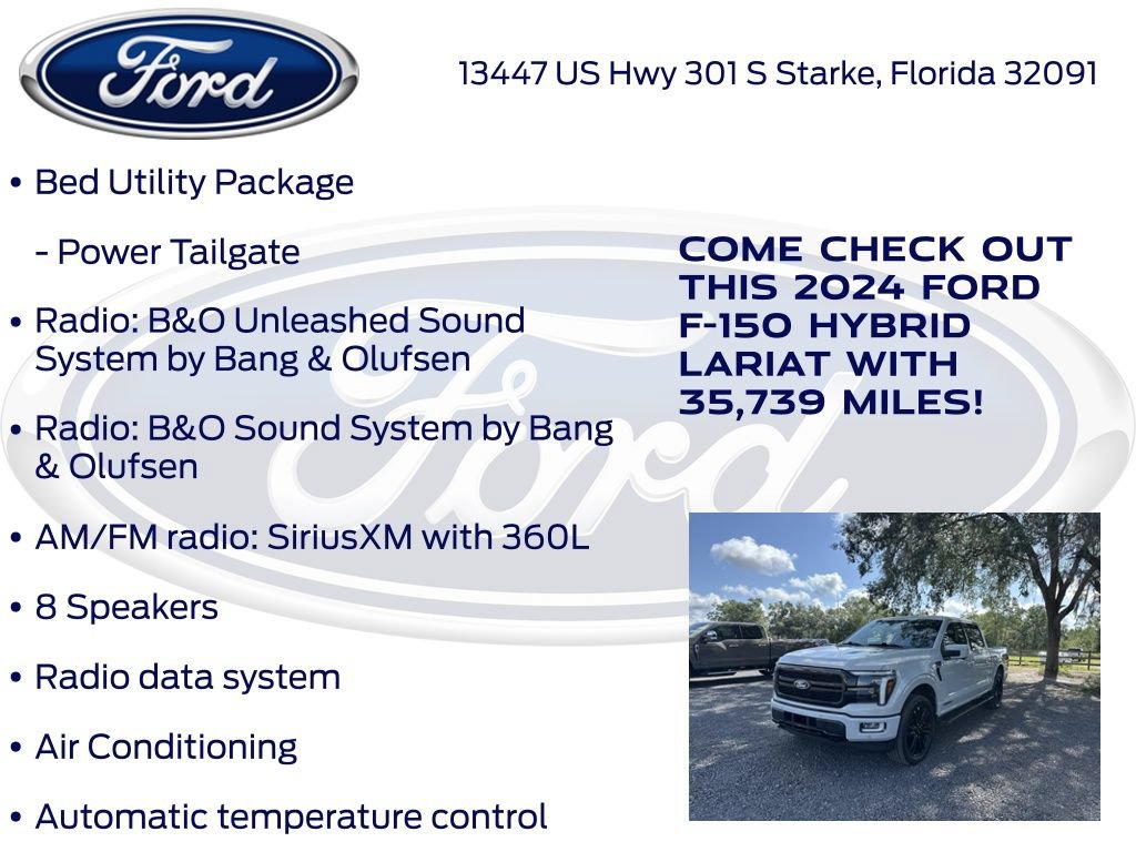 Certified 2024 Ford F150 Lariat w/ Equipment Group 502A High AWD/4WD image 21