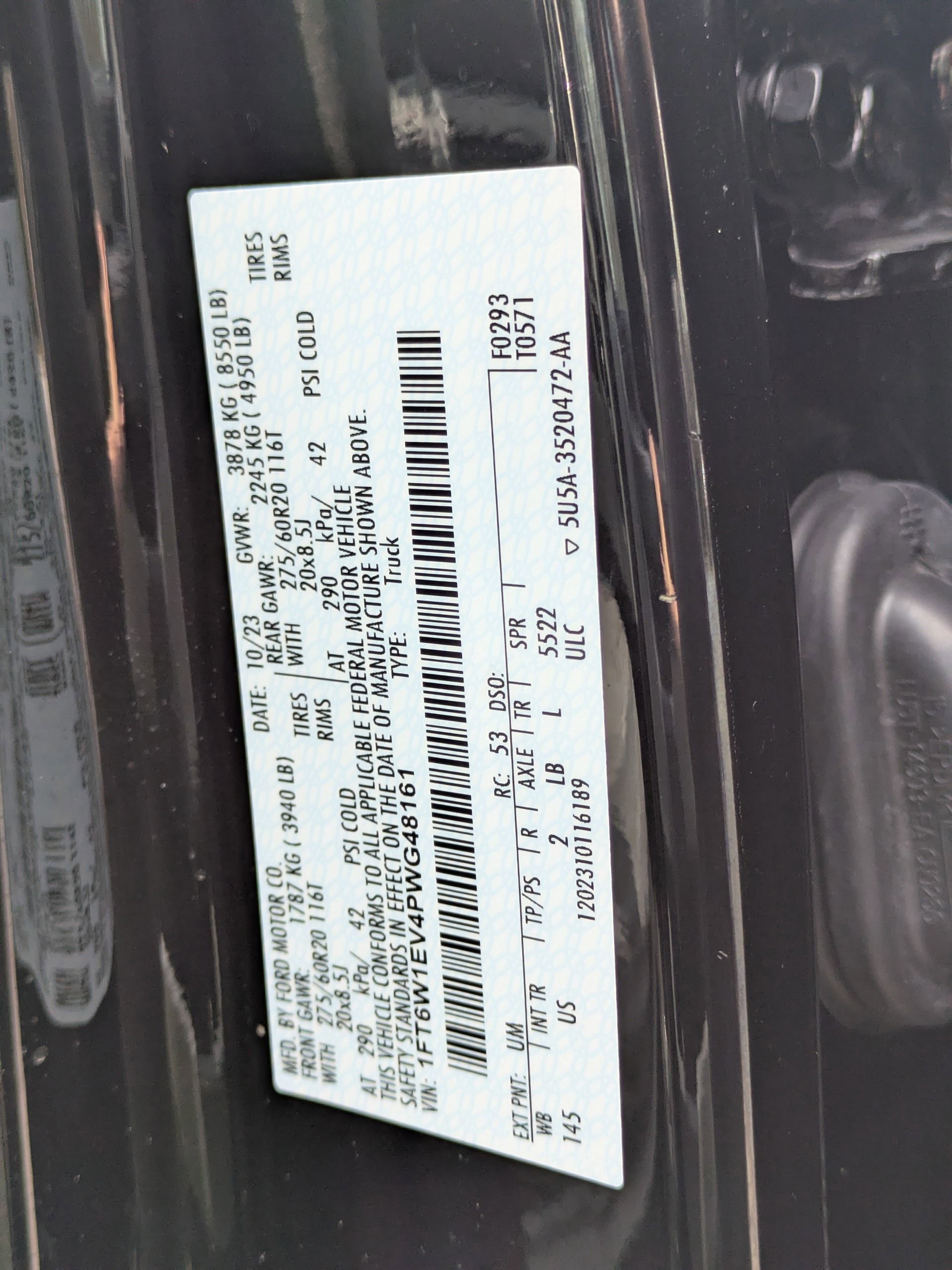 Certified 2023 Ford F150 Lightning XLT w/ Equipment Group 312A High image 41